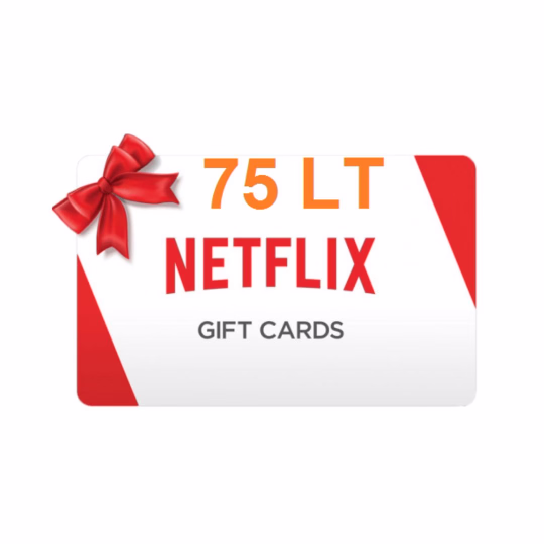 Gift cards – Carte cadeau Netflix 75 LT