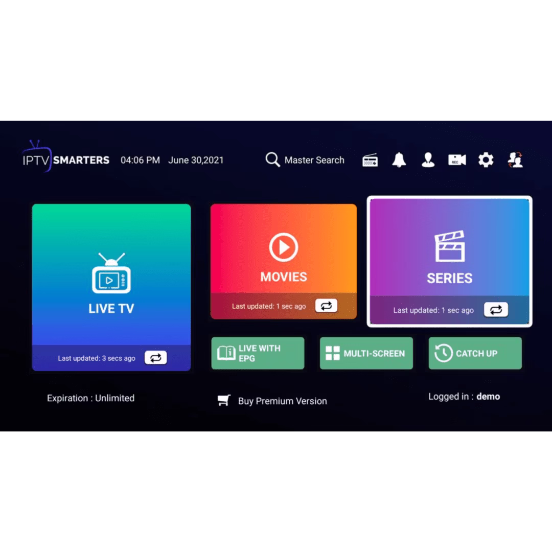 Abonnement IPTV SMARTERS Pro